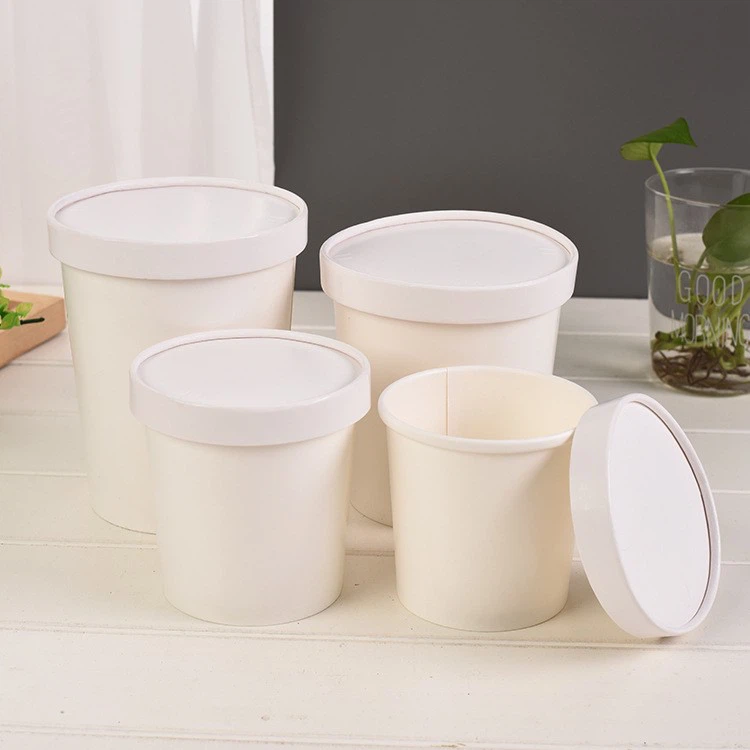 white soup container